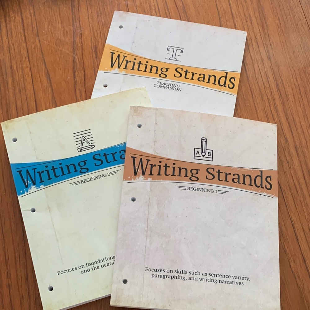 Writing Strands Beginning 1 & 2 Set with Teaching Guide New